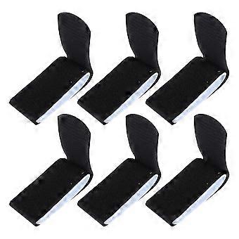 6Pcs Black Ski Board Straps Snowboard Carry Strap Adjustable Portable Sled Fixing Wraps compatible with Skis Snowboards Accessories