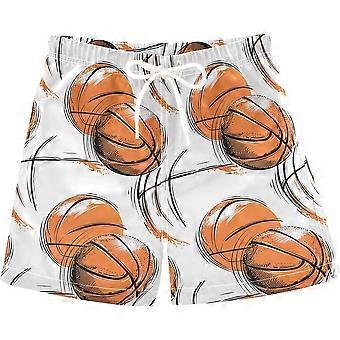 RUIYUE Boys Swim Trunks,Visesunny Comic Cartoon Basketball Boys Swim Trunks Quick Dry Drawsting Boy'S Beach Shorts Boy Bathing Suit With Pockets