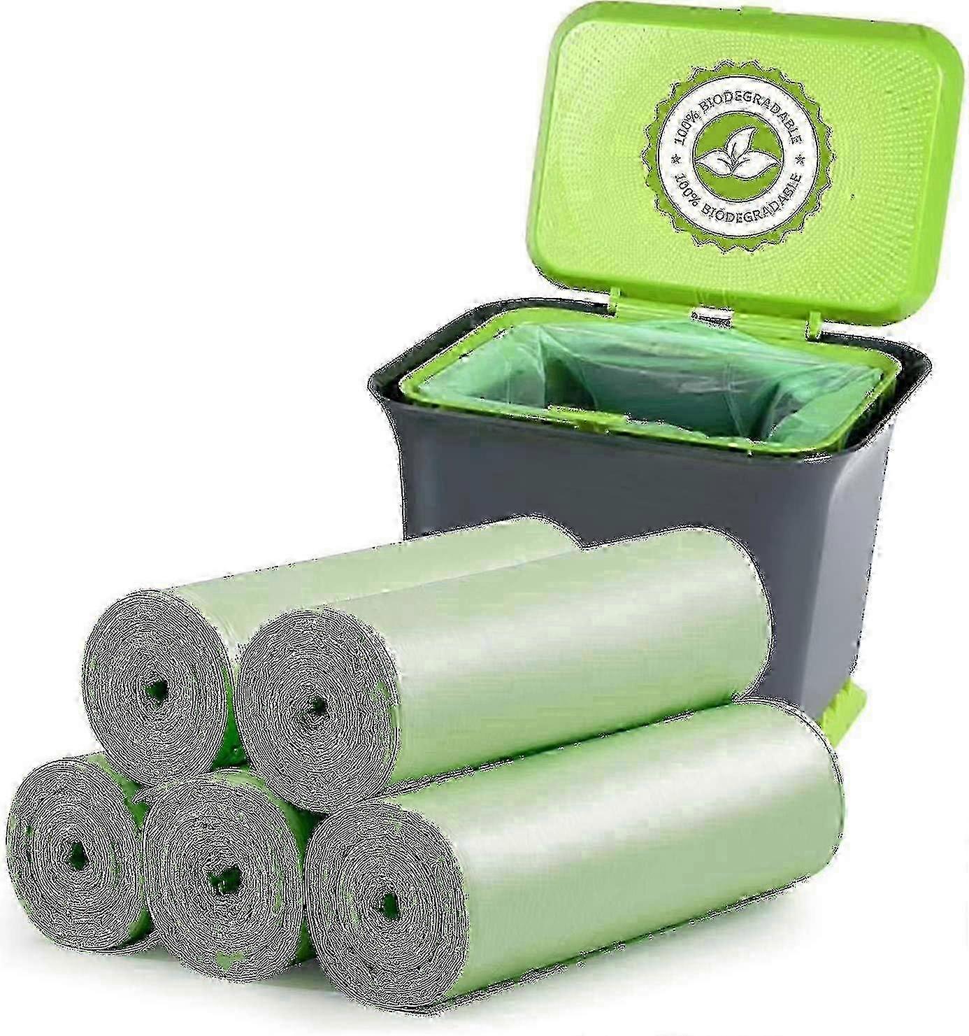 100pcs Biodegradable Compostable Bin Bags