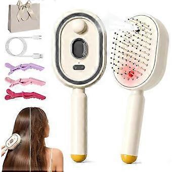 Superior  Electric Spray Air Cushion Comb for Women, Rechargeable Steam Hair Brush with Water Spray, Cordless Detangling Massage Brush for Anti Frizz 