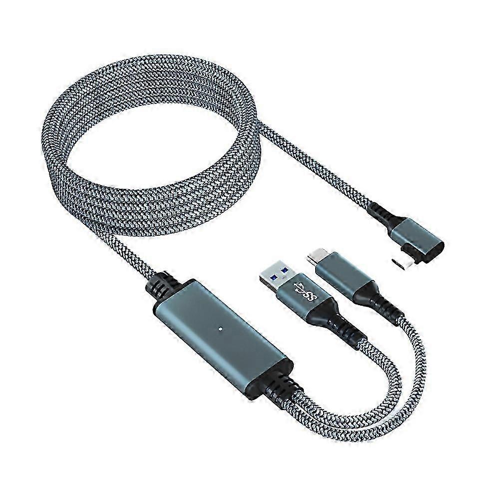 compatible with Meta/ 3 Link Cable 5M VR Data Cable 2A Fast Charging 5Gbps High Speed Data  fer Cable
