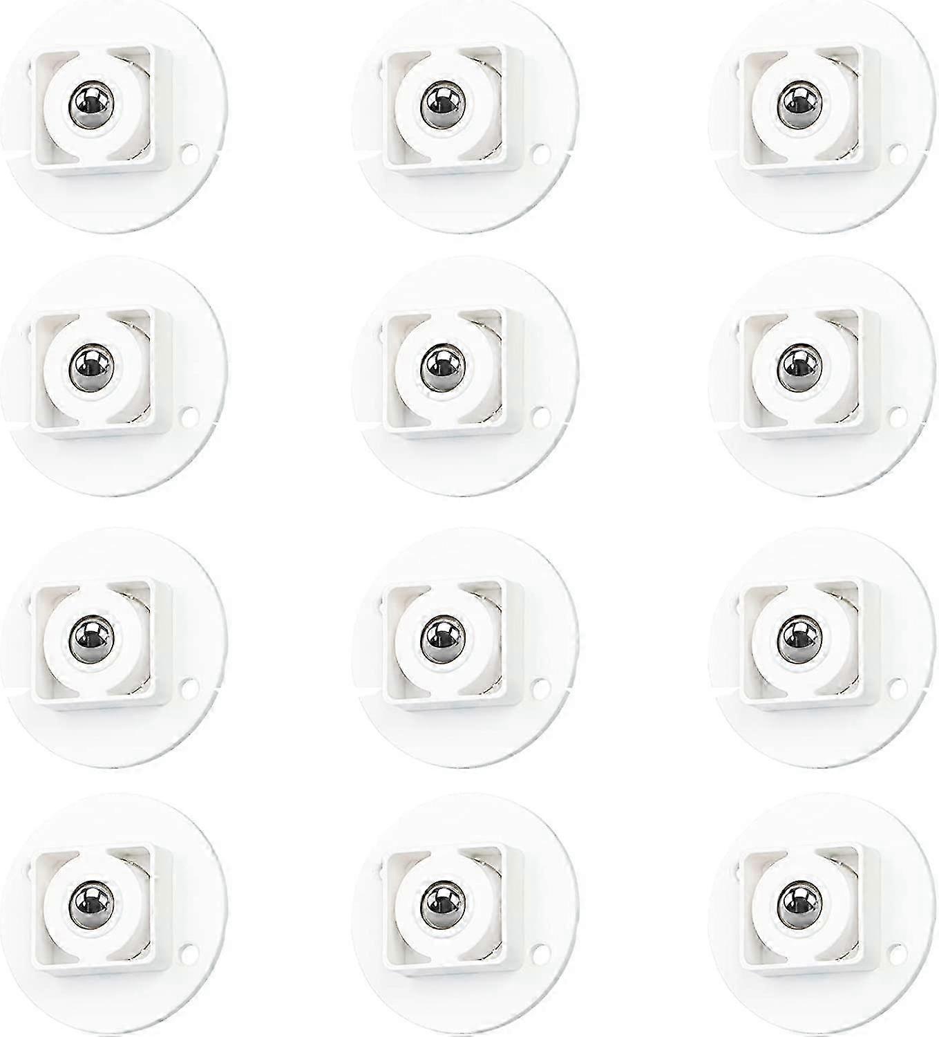 12Pcs Self Adhesive Transfer Casters,360Rotation Caster