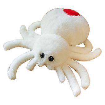 Simulation Spider Jumping Spider Doll Crawling Pet Doll Plush Cute Reptile Plush Toy Super Cute Whit