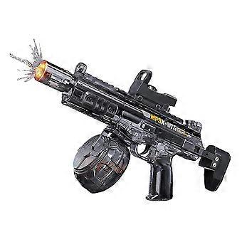 Electric Water Toy Powerful Automatic Rapid Firing ABS Plastic 1.5L Large Watertank With Flashing Lights For Summer Pool Beach Activities Black