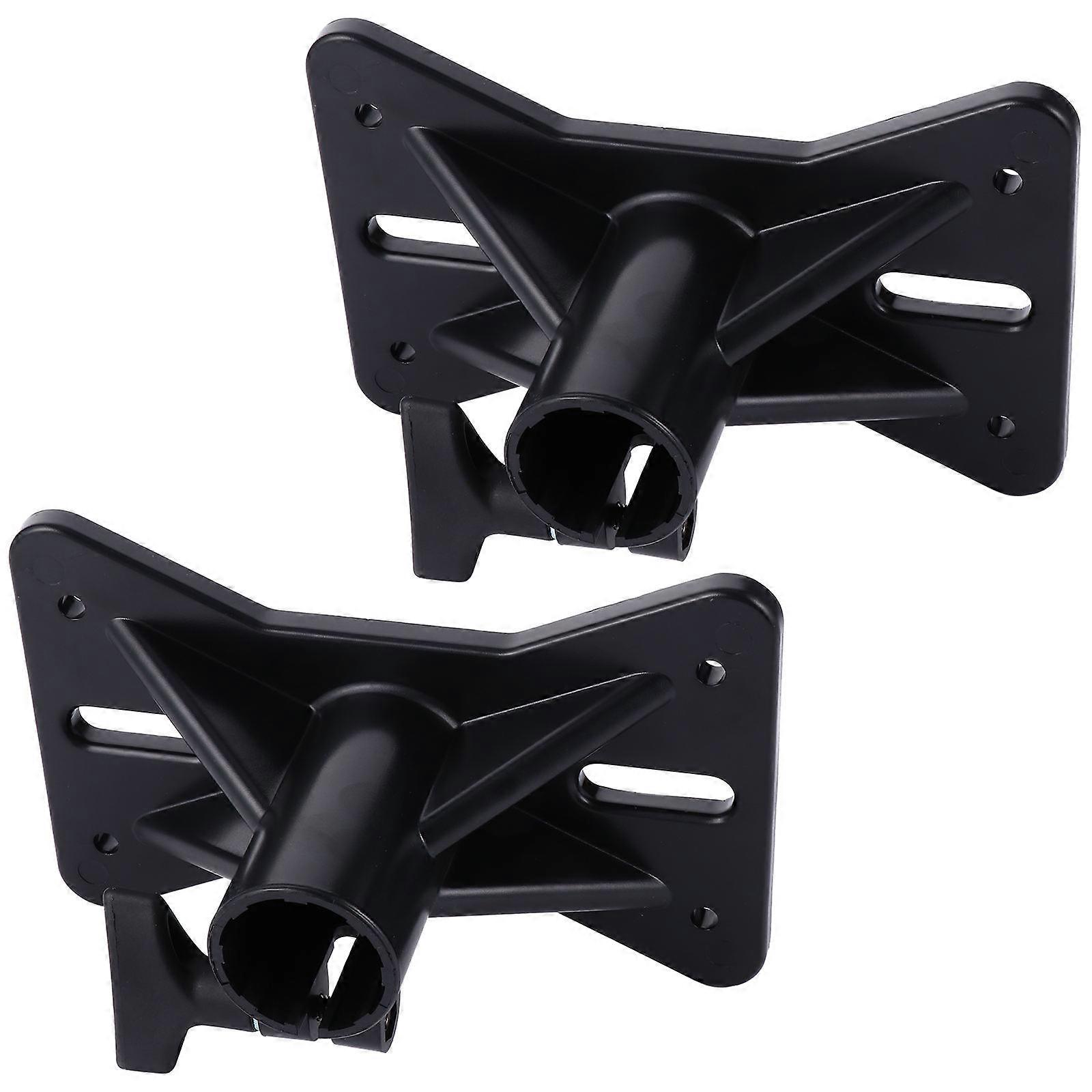 Exterior Speaker Mounting Bracket Insert Mount Cabinet Stand for Stage (Black)