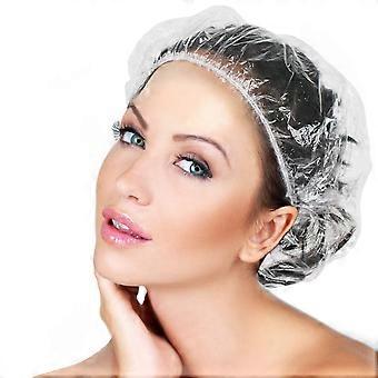 30 Stück Einweg-Duschhauben, wasserdicht, transparent, dick und elastisch, für Damen und Herren, Spa, Zuhause, Hotel und Reisen, 46 cm