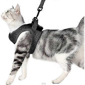 Heilwiy Cat Harness Leash Set With Ultralight Kitten Collar Soft Comfortable Gift