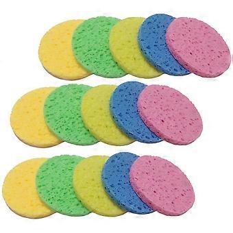 Compressed Makeup Removal Facial Sponges for Cleaning 90Pcs Assorted Color