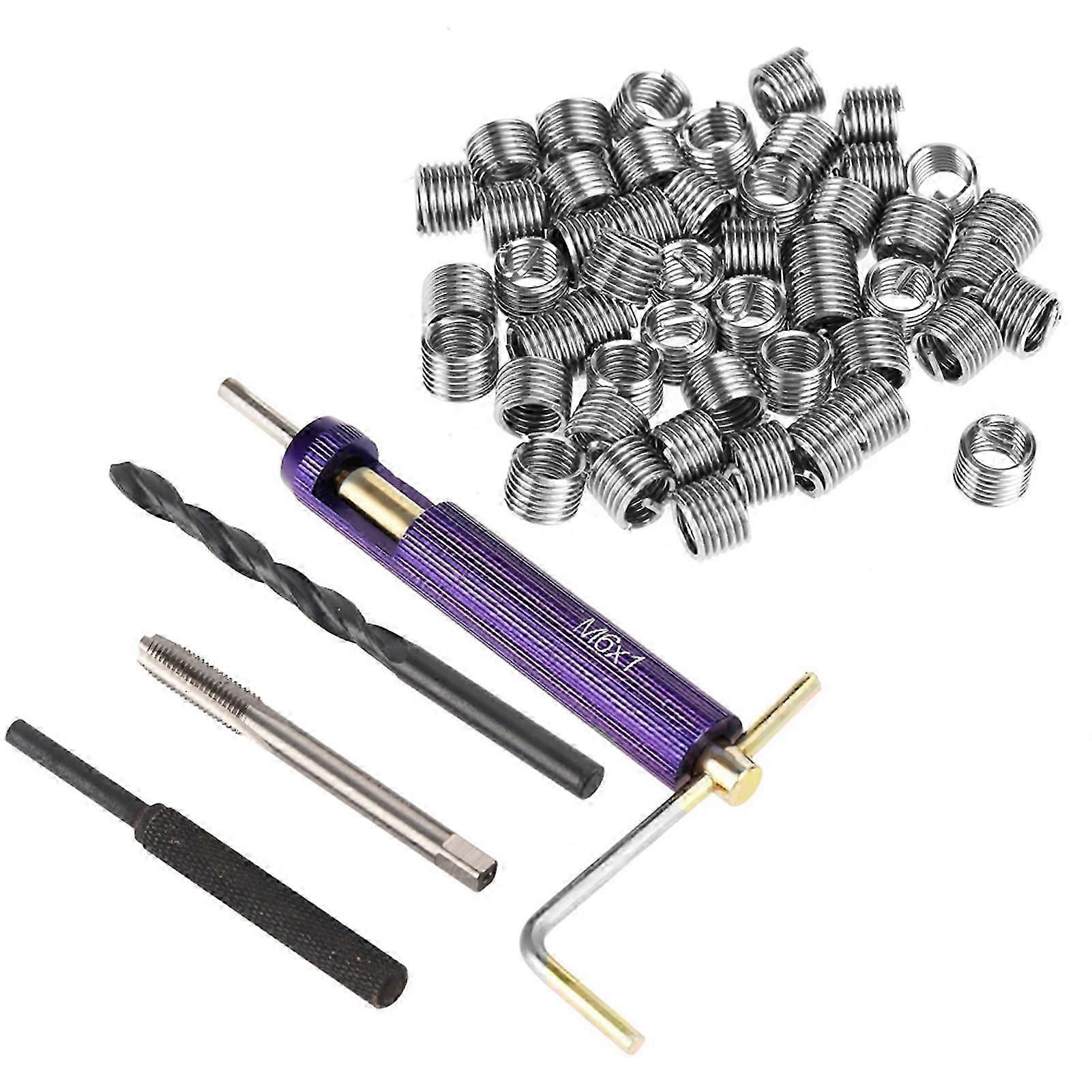 M6 Stainless Steel Wire Thread Insert Combination Thread Repair Tool Set