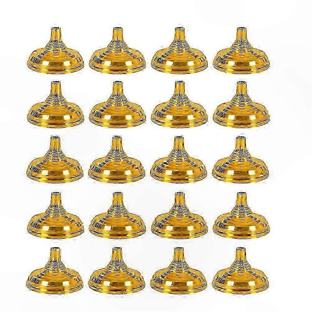 20-Pack Round Golden Flagpole Holders compatible with Creative Flag Displays
