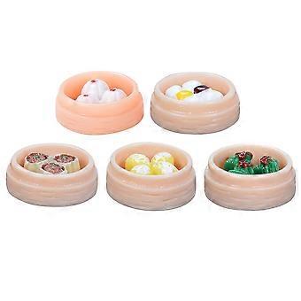 Mini Dumpling Decor Micro Scene Decoratie 30 Stuks Diverse Kleuren Hars Ornamenten