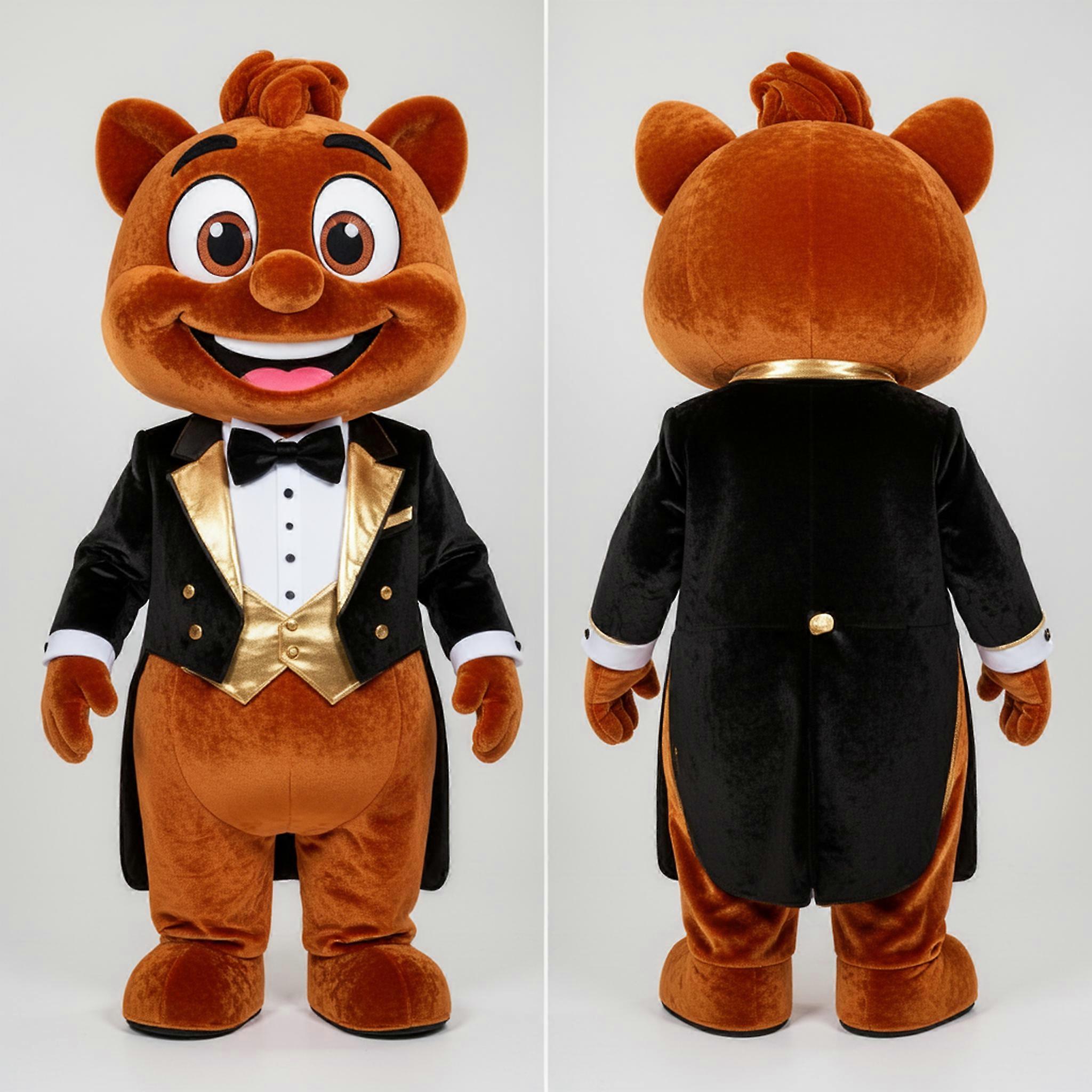 MASTICOT Rust Orange Plush Jambalaya Mascot