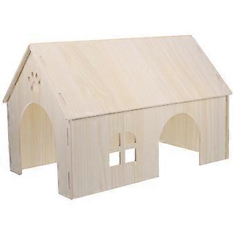 Gemütliches Kleintierhaus für Meerschweinchen, beige, 40,00 x 26,00 x 23,50 cm, 1 Set
