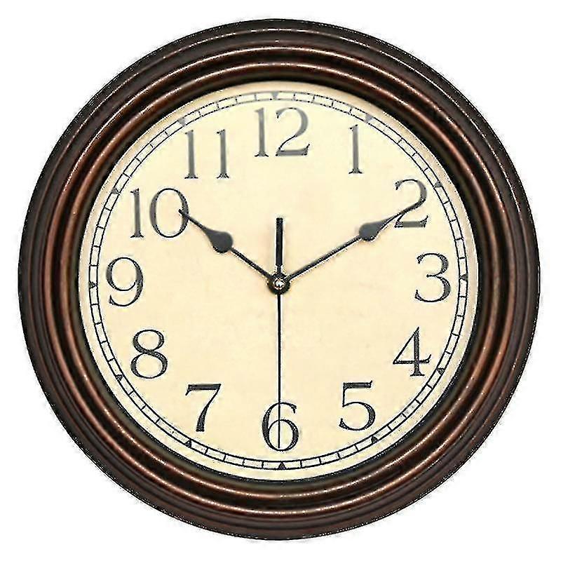 Decorative Classic Clock Nostalgia Wall Clock Without Ticking Noises12Inch