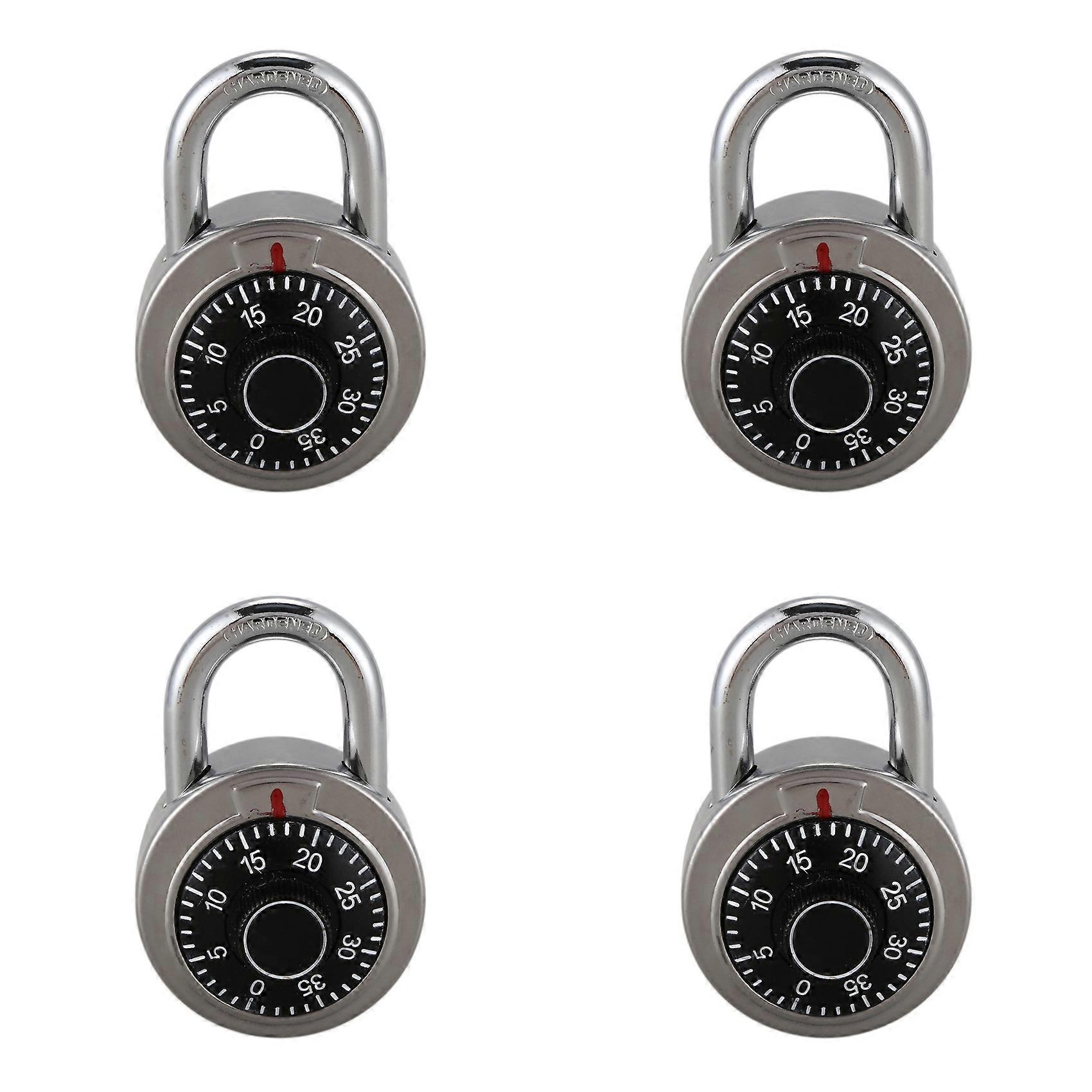 4X Master Coded Lock 50mm with Round Fixed Dial Combination Padlock
