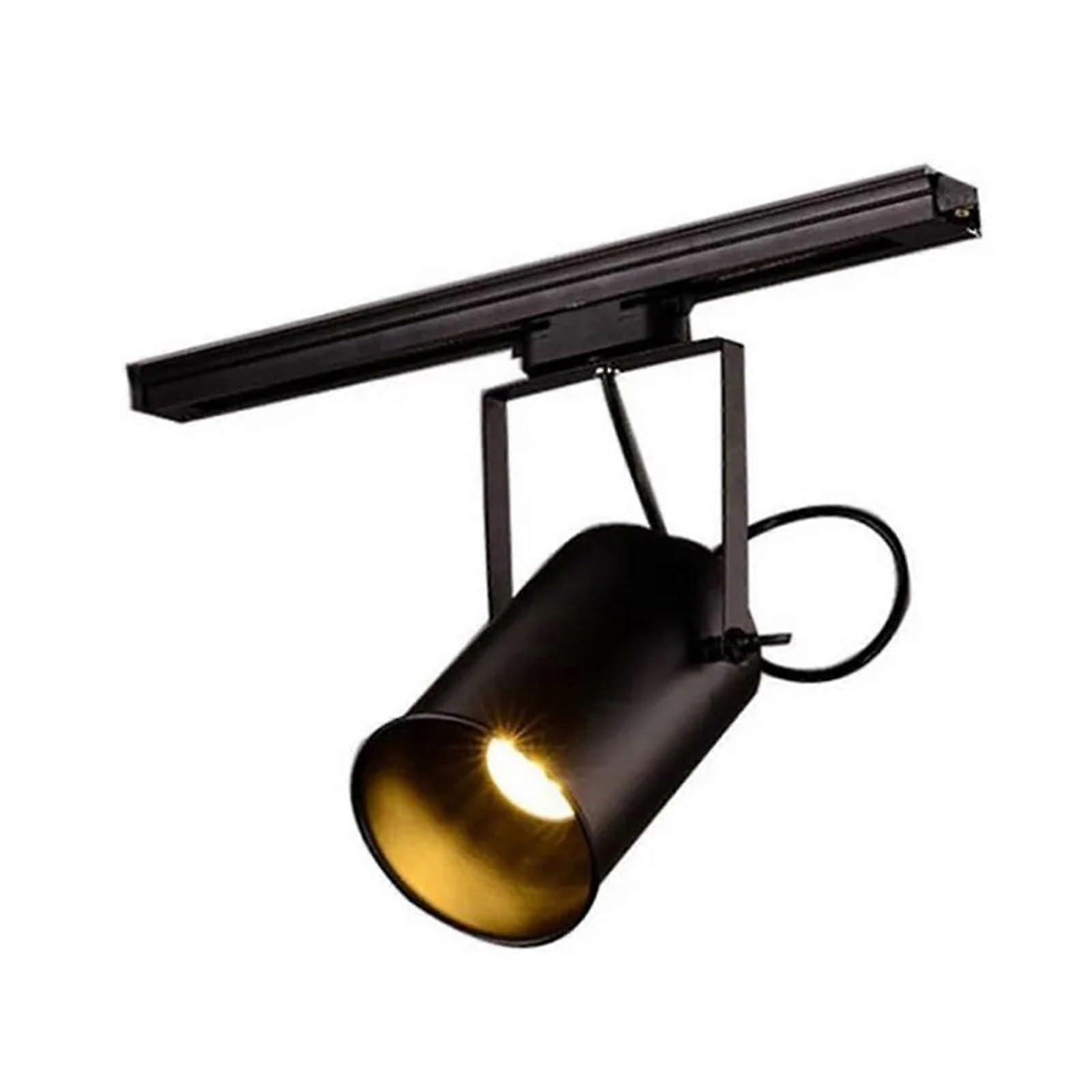 Industrial Black Track Spotlights E27