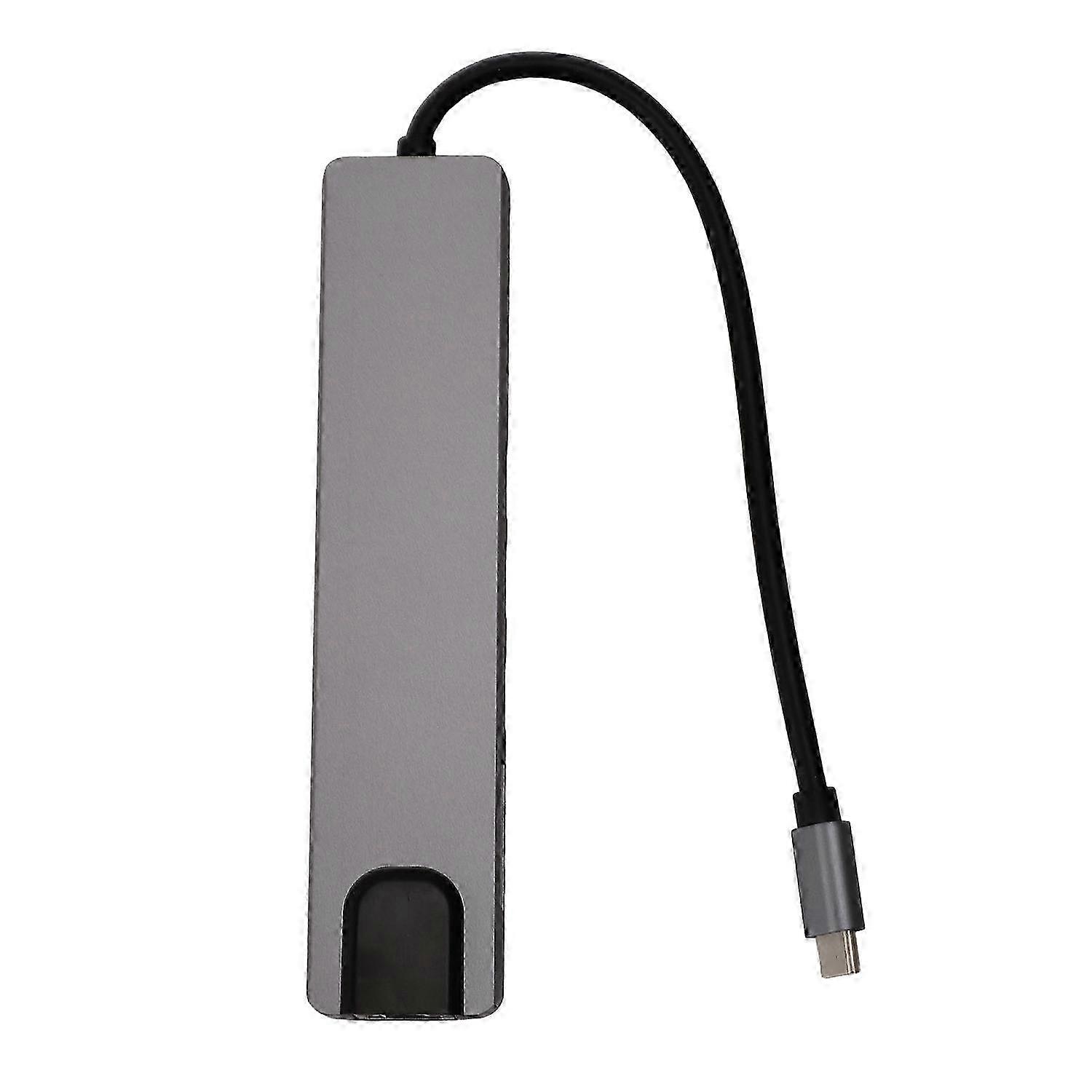 Docking Station Type C to 2pcs USB3.0 HD Multimedia Interface RJ45 1000Mbps PD Type C Data Storage M