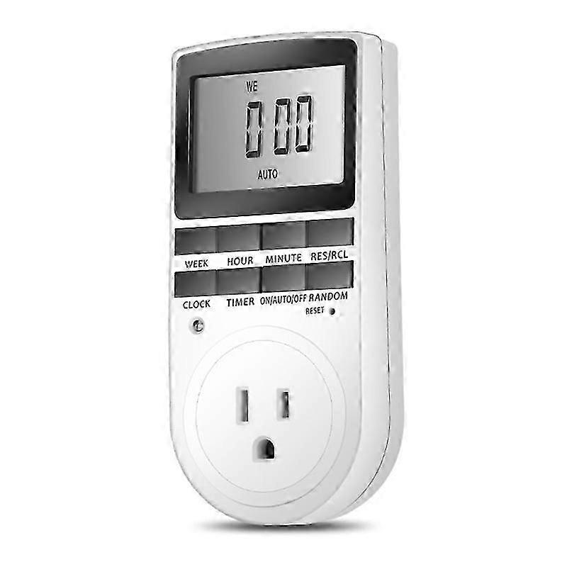 Digital Timer Plug Socket Electrical Programmable Plug Timer Switch Anti-Theft TW