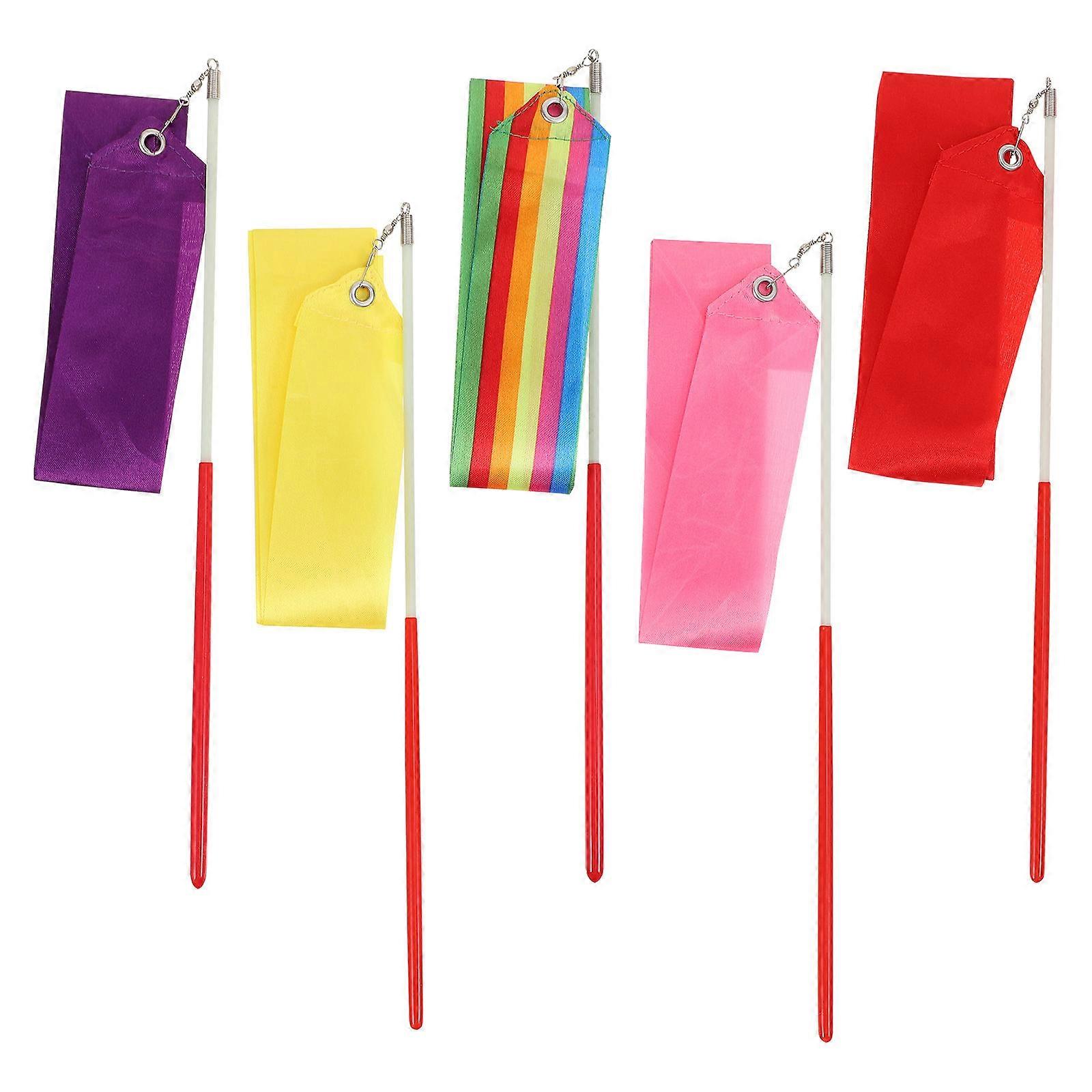 Rhythmic Ribbon Gymnastics Streamers for Dance 30Pcs Assorted