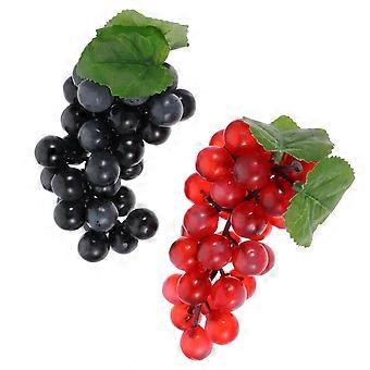 2Pcs Imitation Fruit Models Grapes Shooting Props Early Educational Plaything