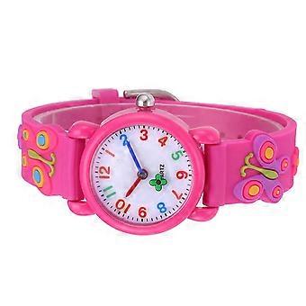 Kids Silicone Watch Quartz Cartoon Wristwatch for Kids 2Pcs with Strap