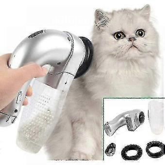 Electric Vacuum Pet Hair Brush compatible with Dogs and Cats - Grooming Tool