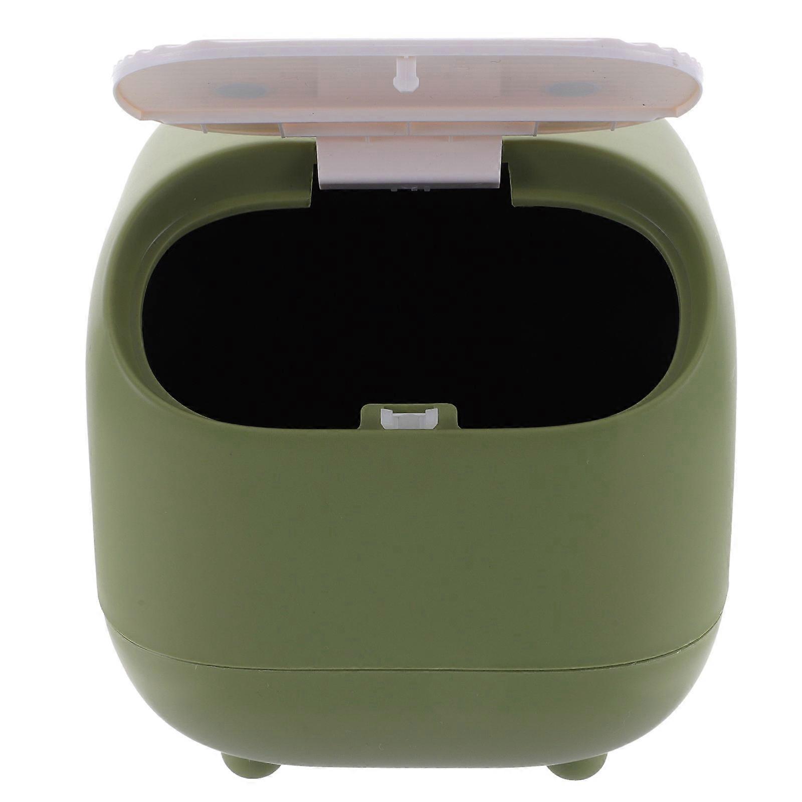 Pressing Trash Bin Small Garbage Can for Storage Use 2Pcs