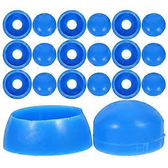Plastic Playground Bolt Covers, Dark Blue, Child Safety Screw Nut Caps, Easy Installation, For Outdoor Play Areas, 10pcs Pack, Various Sizes