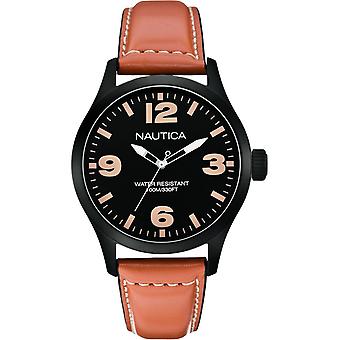 Nautica varis Quartz Analog Man Watch with A13614G Cowskin Bracelet