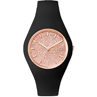 Eis Glitzer Quarz analoge Frau Uhr mit ICE Silikon Armband. Gt. Brg. U.S.15