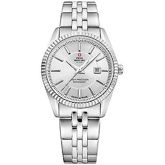 Swiss military sm34066st-2m Quartz Analog Woman Watch with SM34066.02 Stainless Steel Bracelet