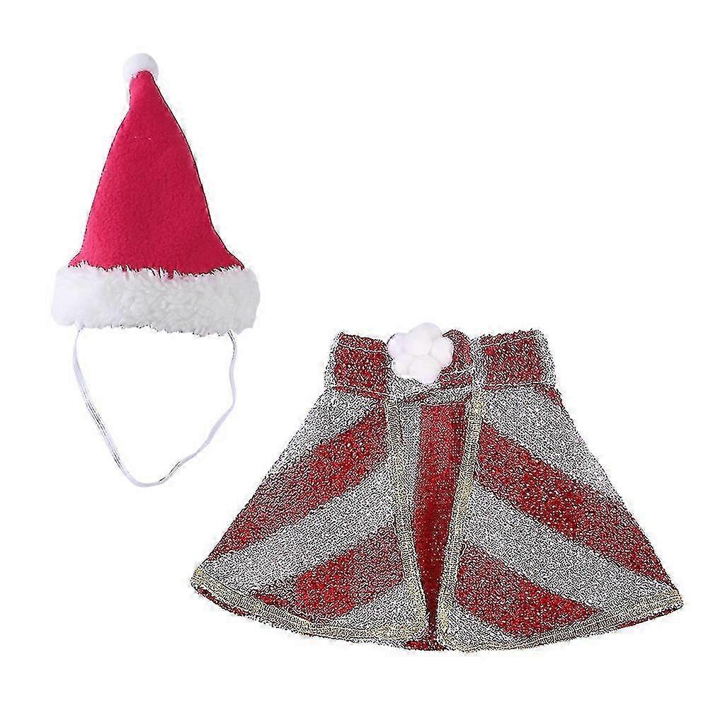Soft Festive Cat Hat And Cape