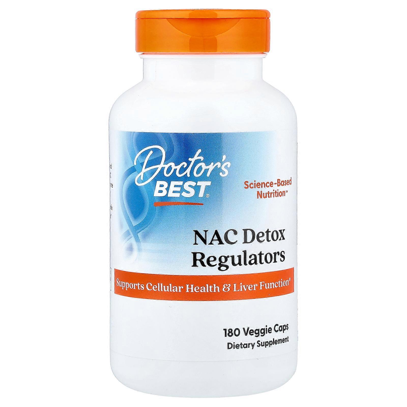 Doctor's Best, NAC Detox Regulators, 180 Veggie Caps