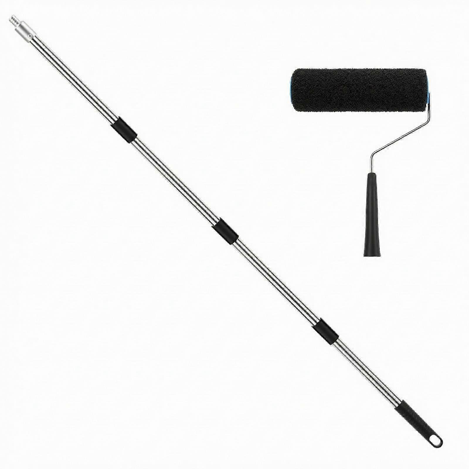 Paint Roller with Extension Pole | Threaded Base Connection, Latex-Compatible,