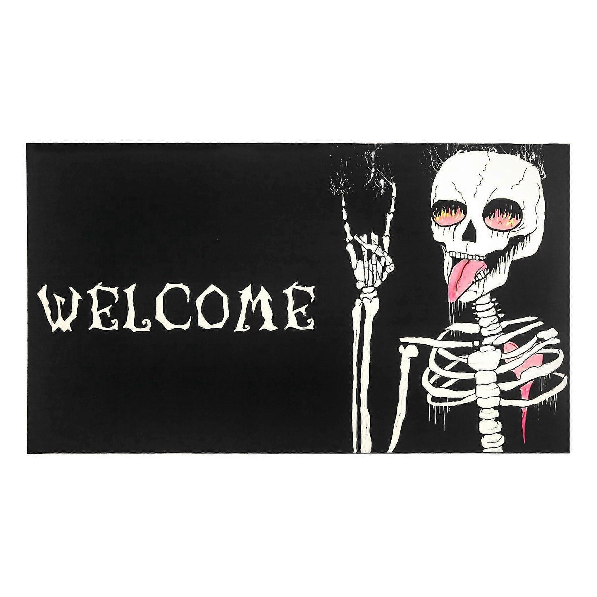 Durable Skull Welcome Mat