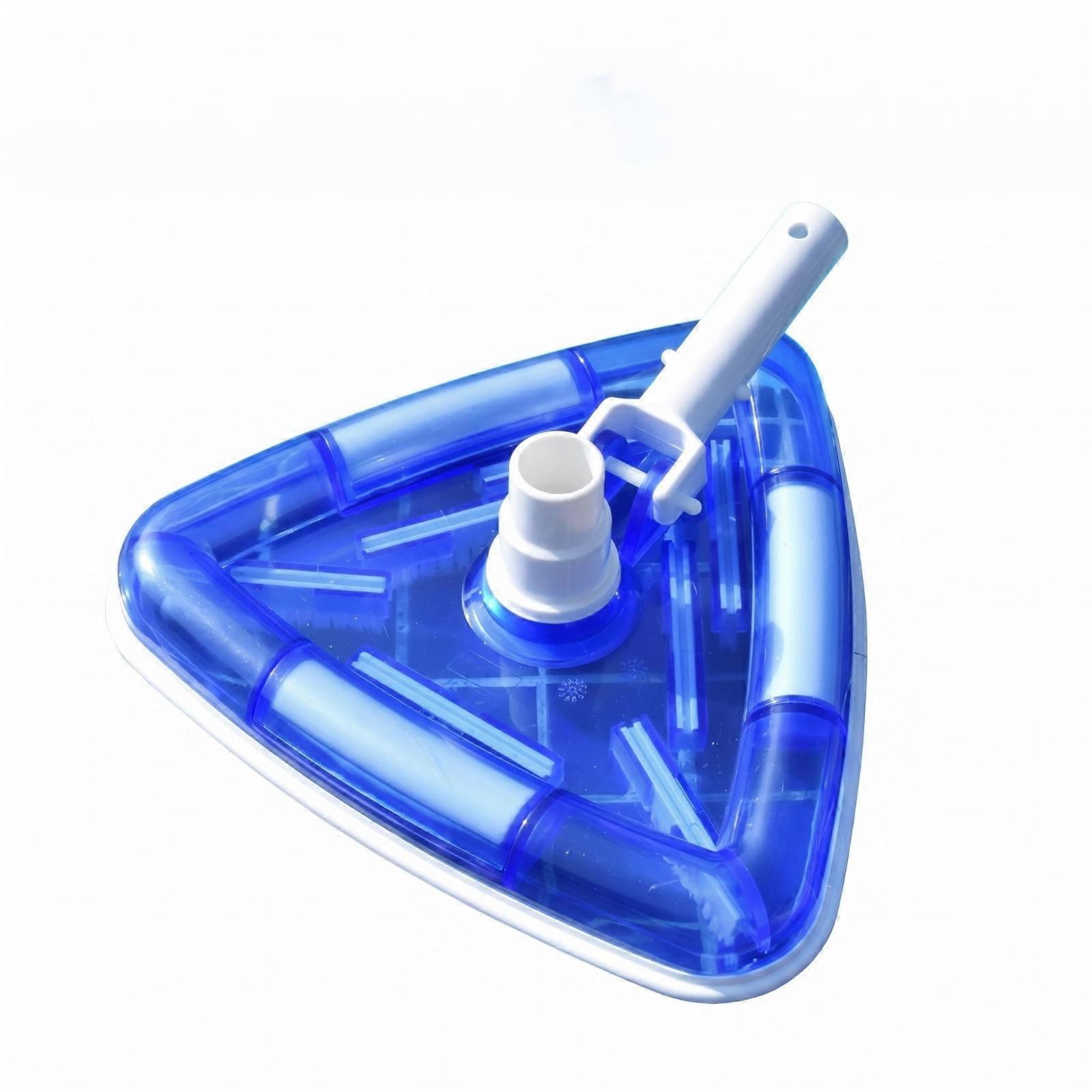 Transparent Triangular Pool Vacuum Head Easy to Install for Poolside