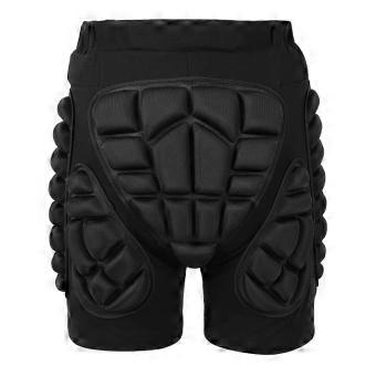 Padded Shorts For Adults Skateboarding 3D Hip And Tailbone Protection Black Size L