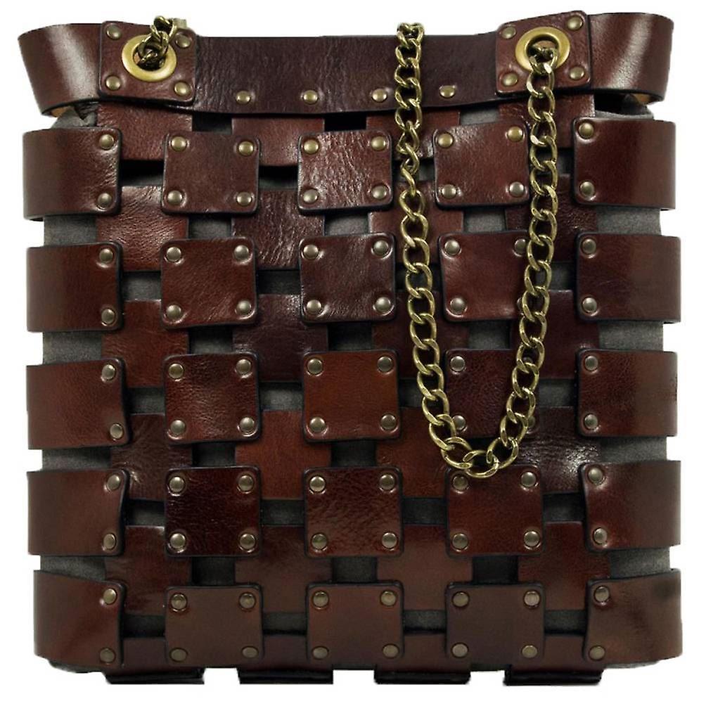 Time Resistance Jeanne Leather Tote Bag - Brown