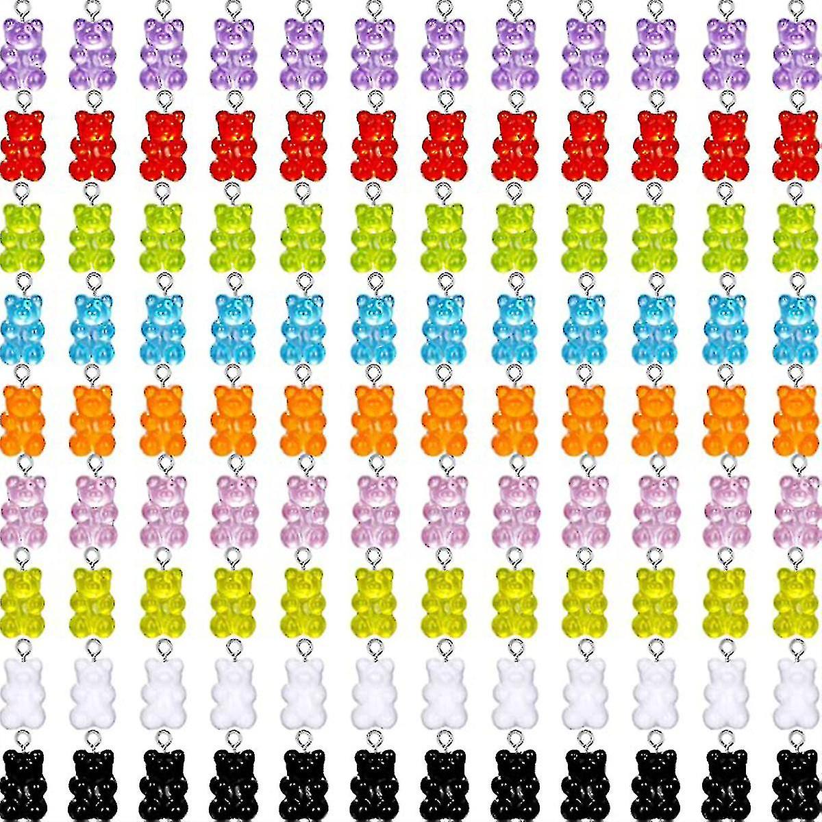 Fundart Resin Bear Charm Pendant (90pcs)