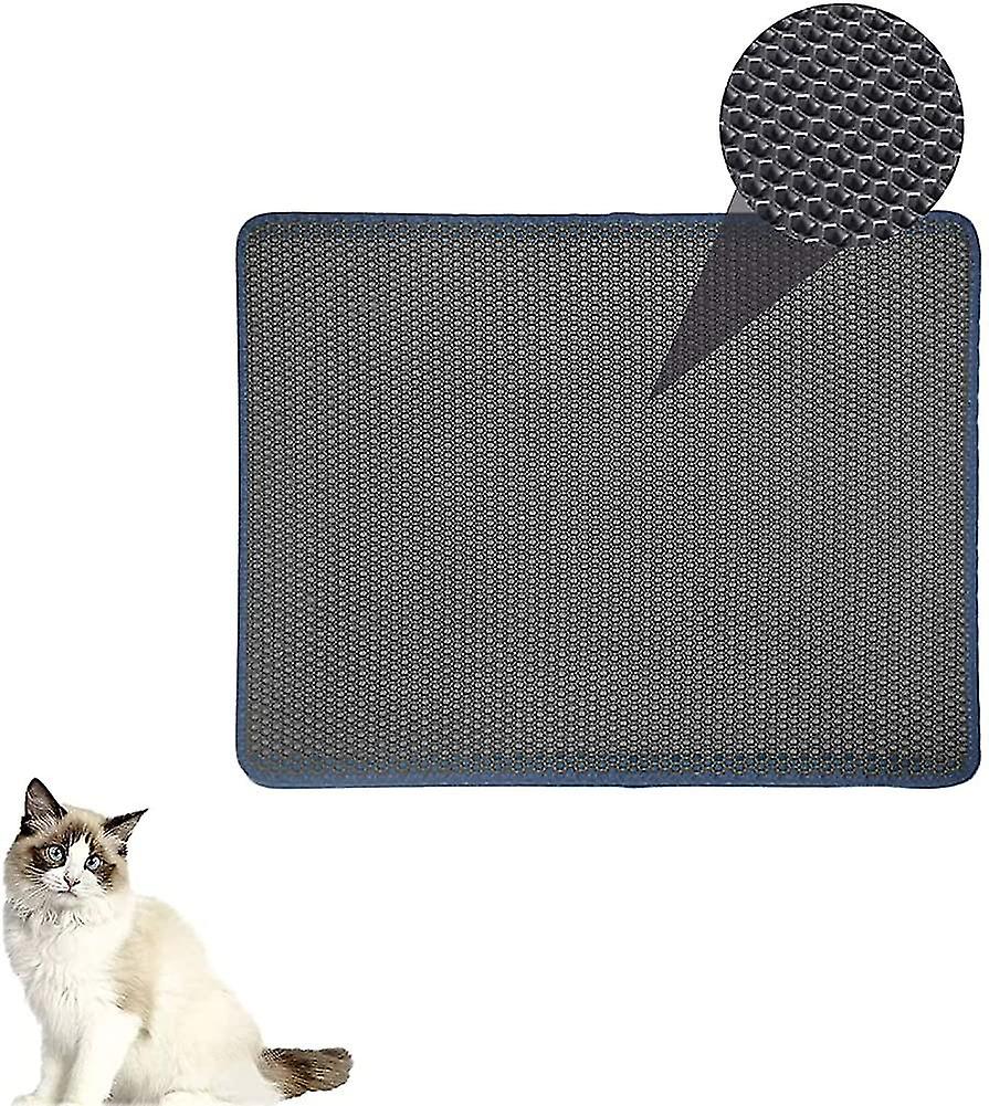 Foldable Cat Litter Mat - Double Layer Eva Litter Box Mat - Honeycomb