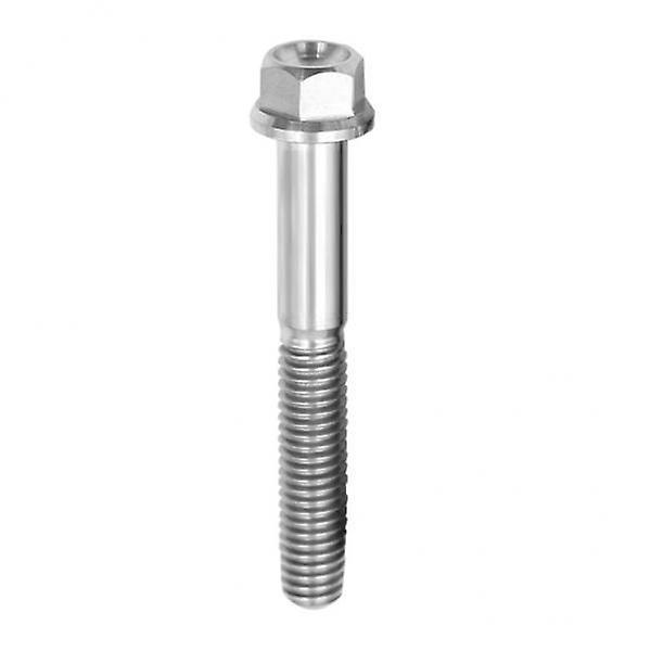 2xM6 Titanium Hex Head Flange Bolt Fastener M6 x 10-65 M6 x 65