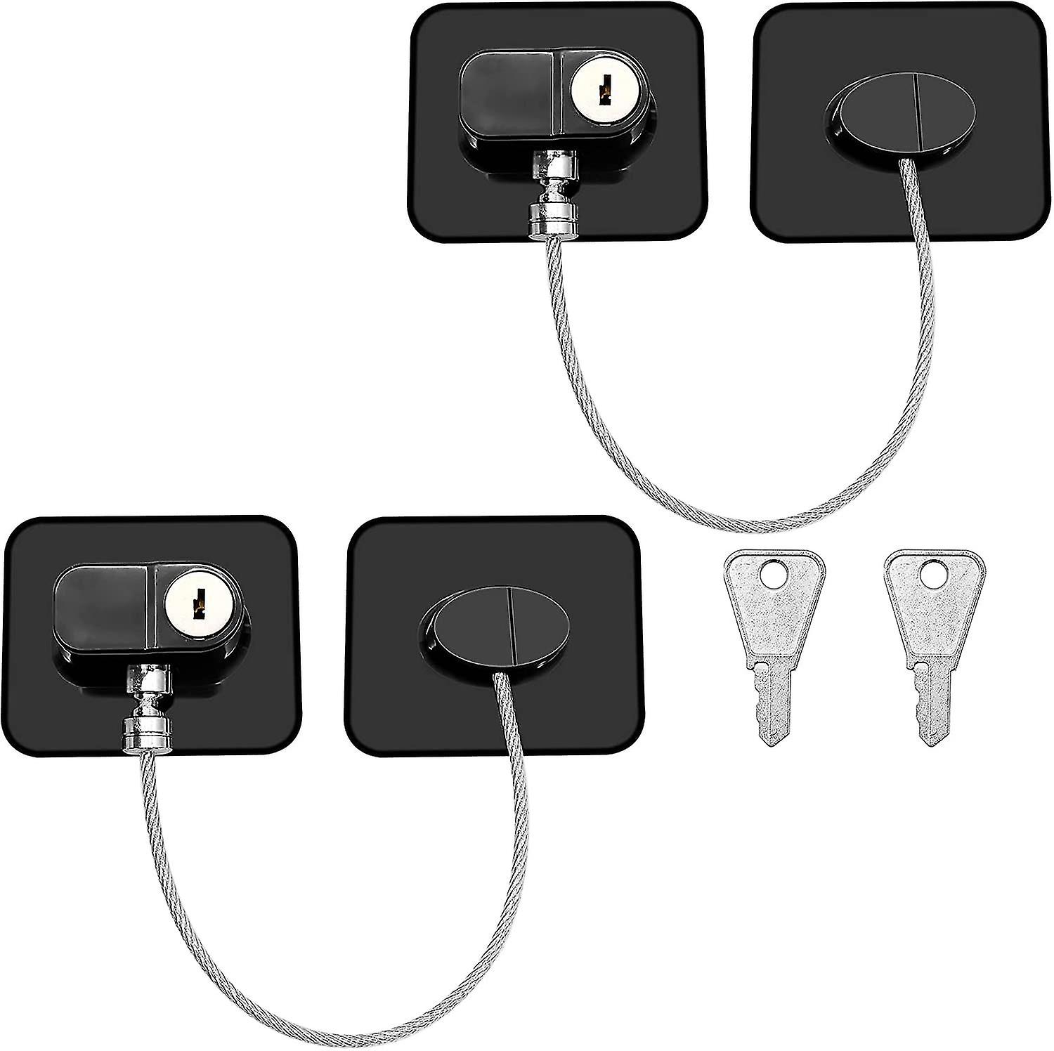 2pcs  Gift Refrigerator Lock, Fridge Lock Children Safety Cupboard Lock, Effectiv