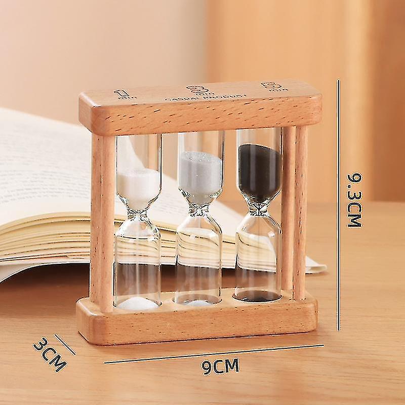 Wooden Sand Glass Hourglass Timer - 1/3/5 Minute Options, Simple Style, Home Decor & Kids Gift - View #4