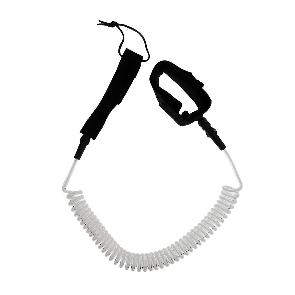 Surfboard Surfing Leash SUP Board Coiled Cord Leg Rope Double Swivels 11FT