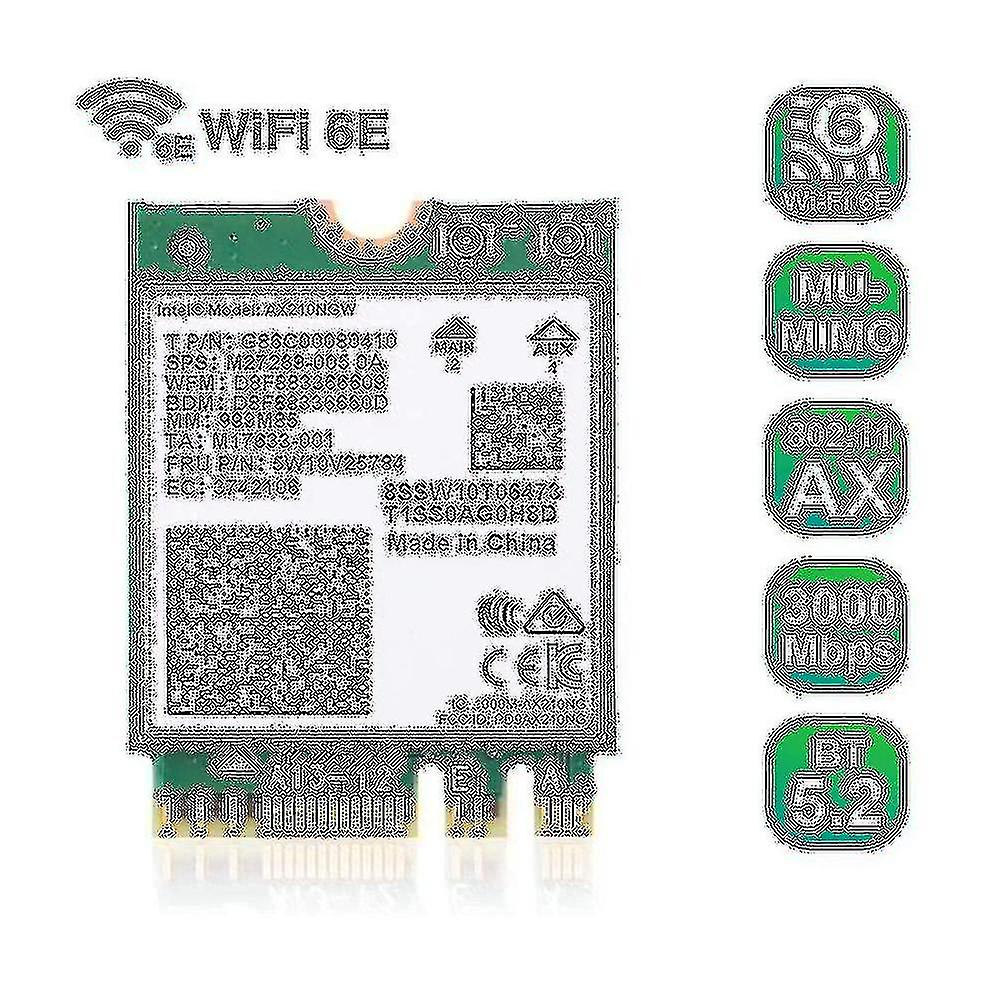 Ax210ngw Wifi Card, Wi-fi 6e 11ax Wireless Module Expand To 6ghz -mimo -band Internal Network Adapt