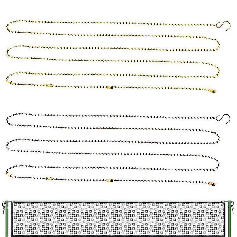 Volleyball Net Height Chain 8.2ft Volleyball Net Setter Chain 2 Pieces Volleyball Net Height Chain Referee Equipment Setter For