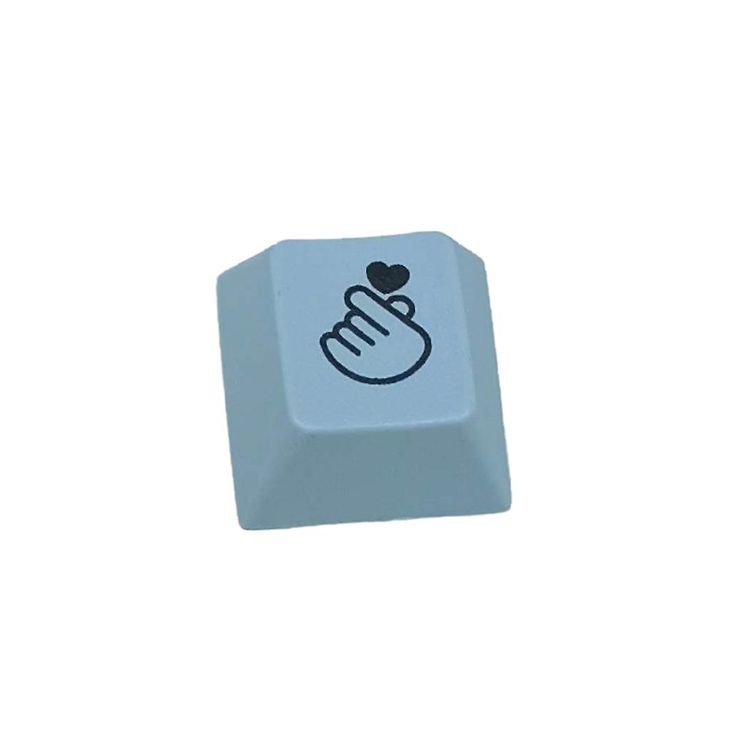 R1 Heart Keycap Unique Character Cherry Profile Thick PBT Keycap for MX Switch