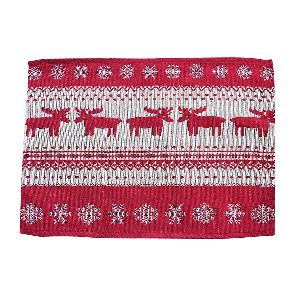 Table Placemat Christmas Table Dinner Decoration Santa Clause #8