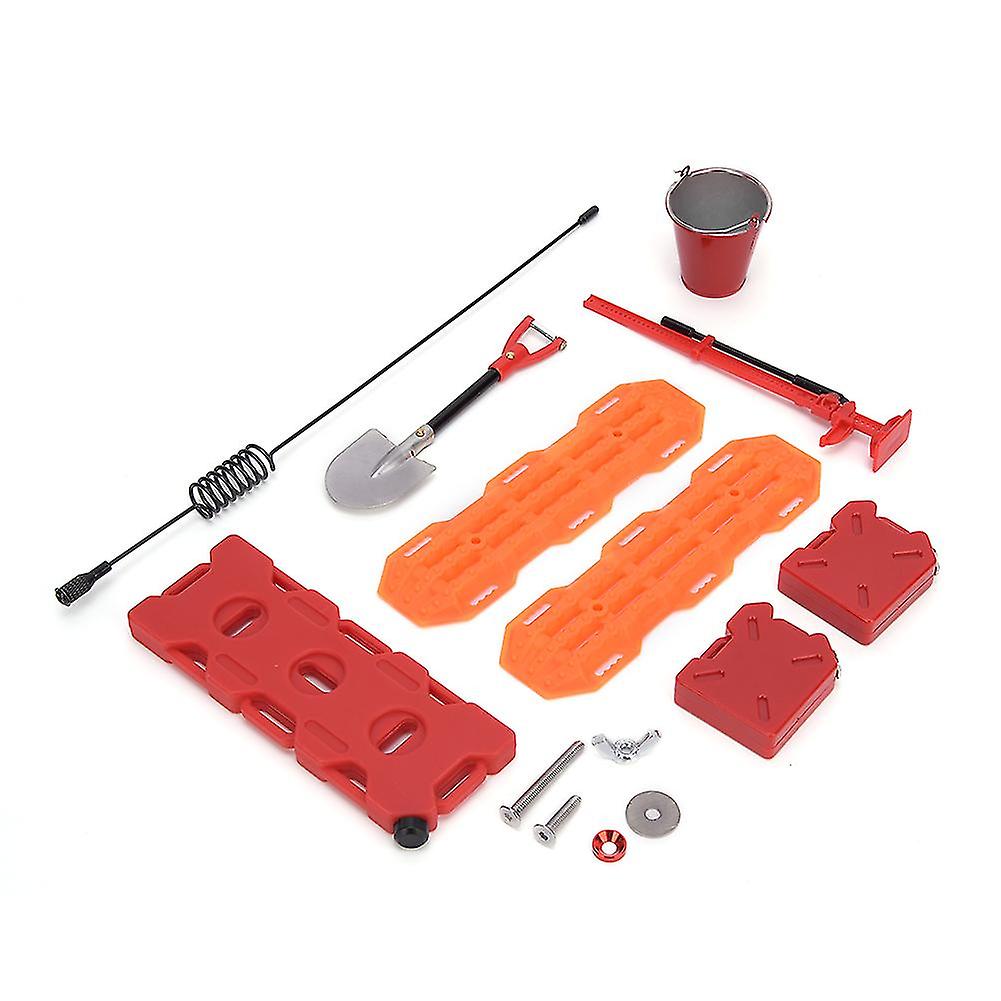Simulation Shovel Oilcan Rack Decortion Accessory Set Fit For Hsp 1/10 Rc Car