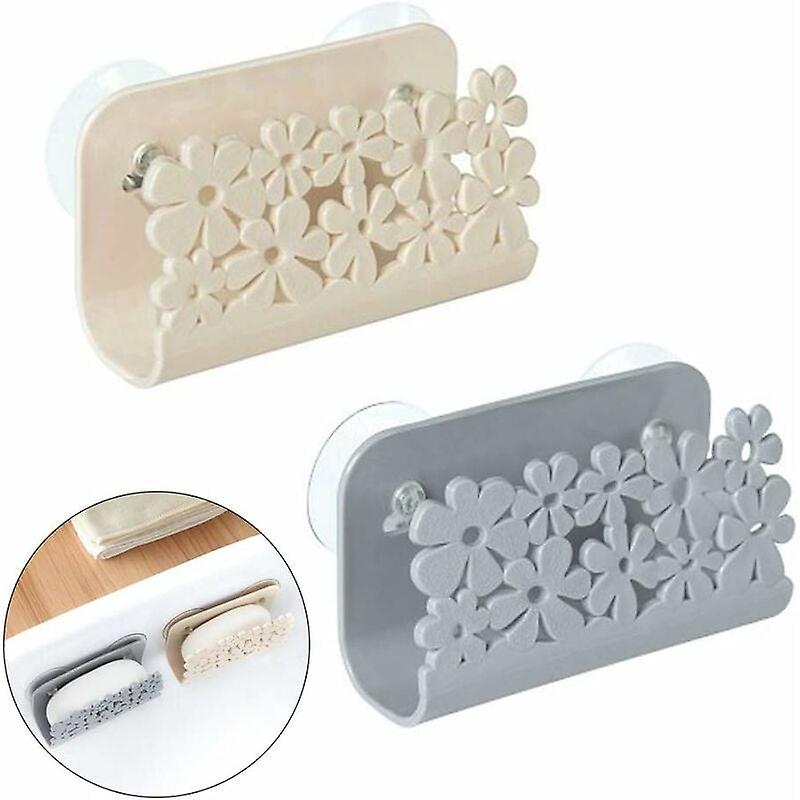 Sponge Holder Suction Sponge Clip Holder Sink Organizer With Suction Cup For Kitchen Sink Hanging Basket Soap Dishes Liquid Dish Rack Drainer Basket